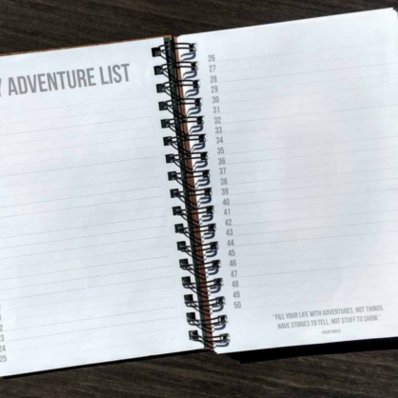 Woodchuck Wood Spiral Journal - Adventure