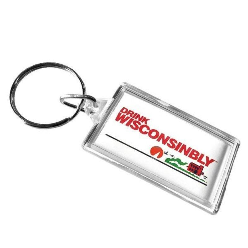 Drink Wisconsinbly Keychain - Drink Wisconsinbly License Plate