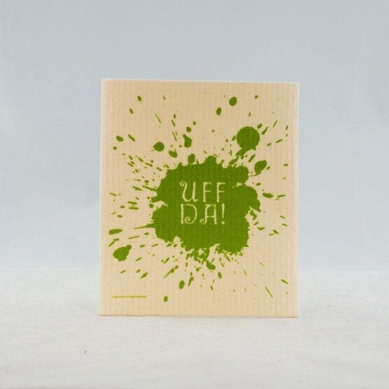 Volume One Swedish Dishcloth - Uff Da (Green)