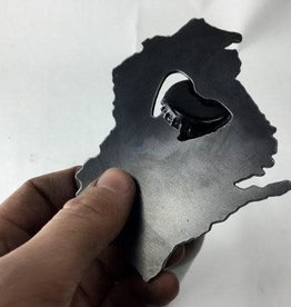 Iron Maid Art Bottle Opener - Wisconsin (Metal)