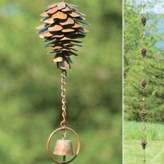 Volume One Rain Chain - Pine Cone