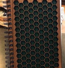 Woodchuck Wood Spiral Journal - Honeycomb (Walnut)