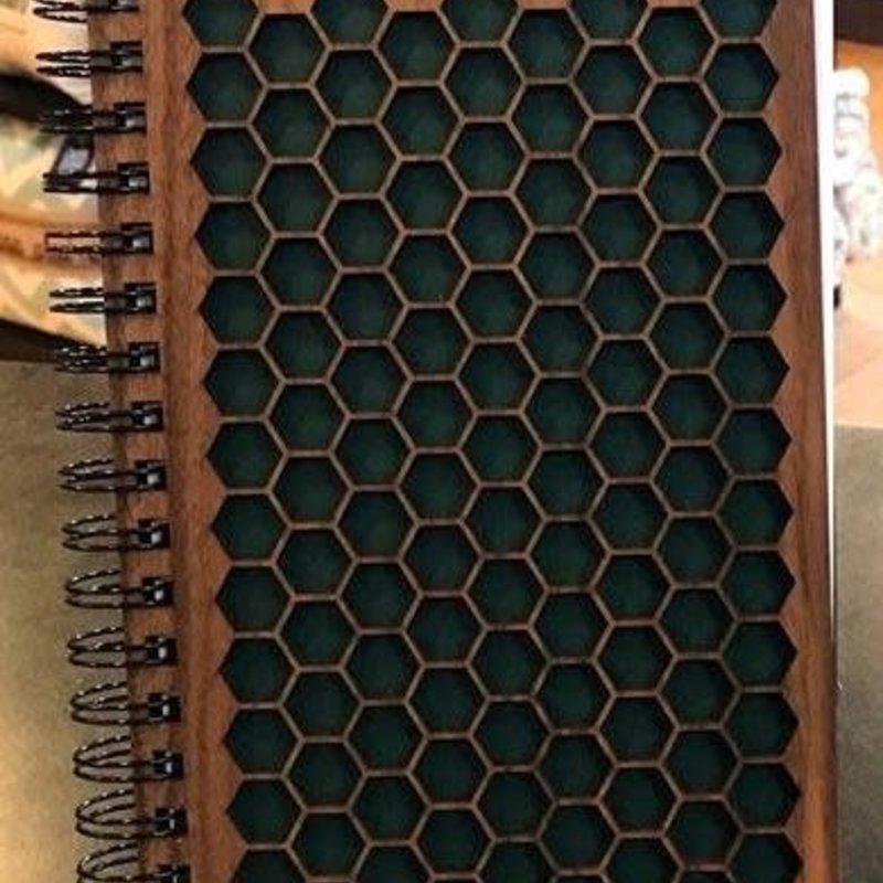 Woodchuck Wood Spiral Journal - Honeycomb