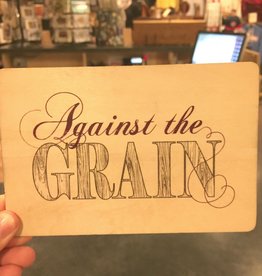 Volume One Against the Grain Wood Greeting Card