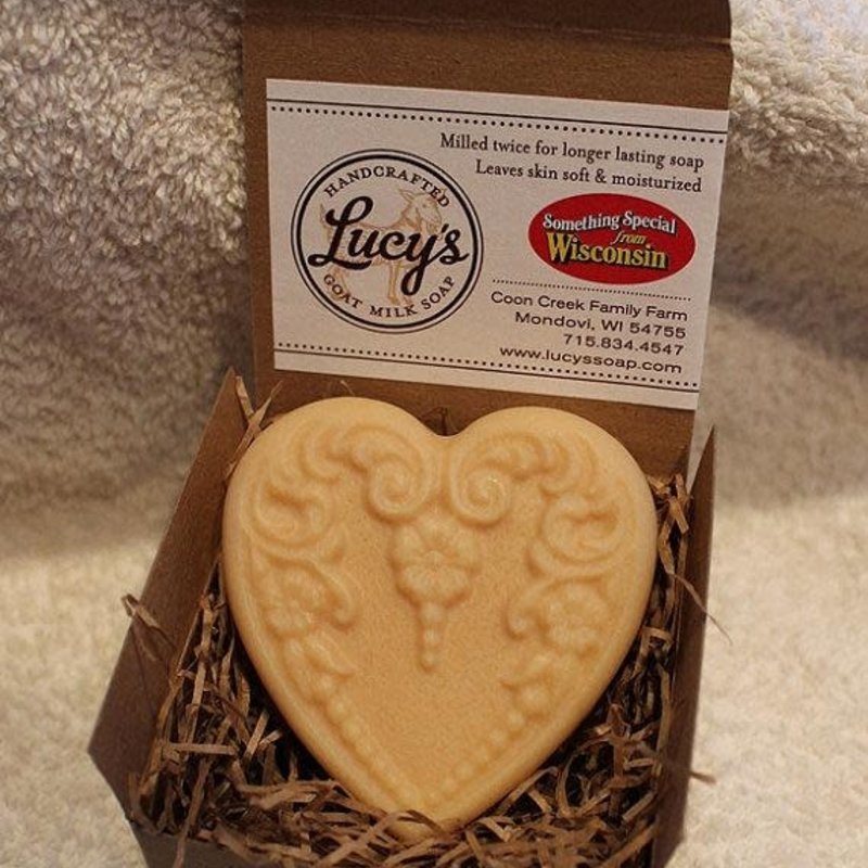 Lucy's Goat Milk Soap Lucy's Goat Milk Soap - Small Victorian Heart
