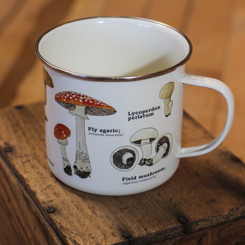 Gift Republic Enamel Mug - Mushroom
