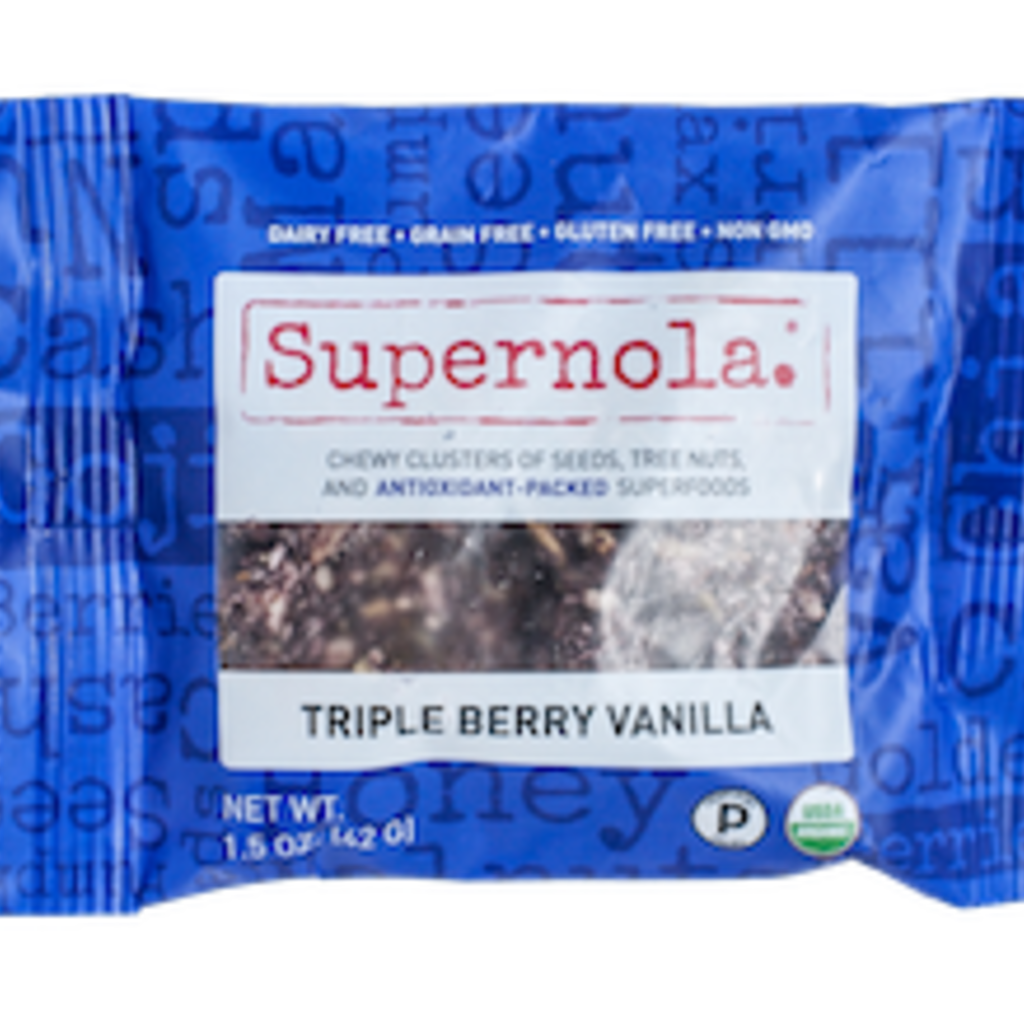 Gorilly Goods Organic Snacks Snack Mix - Supernola Triple Berry Vanilla