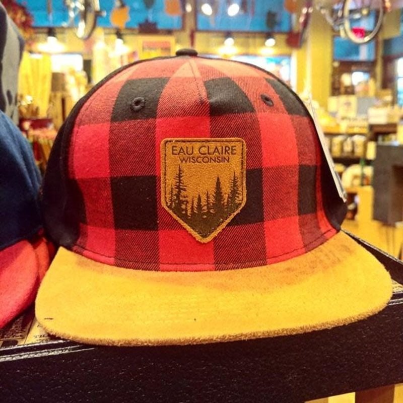 Volume One Flat Brim Hat-Eau Claire Plaid