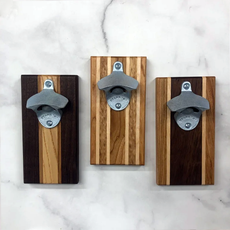 Endle Home Goods Wood Magnetic Bottle Opener (Plaque)