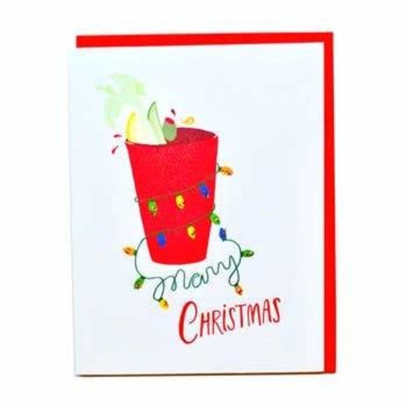 Cracked Designs Greeting Card - Bloody Mary Christmas