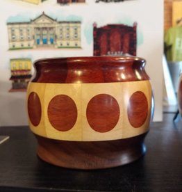 Richard Ryan Wood Bowl w/ Polka Dots