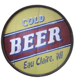 Volume One Cold Beer - Eau Claire - Wooden Barrel End