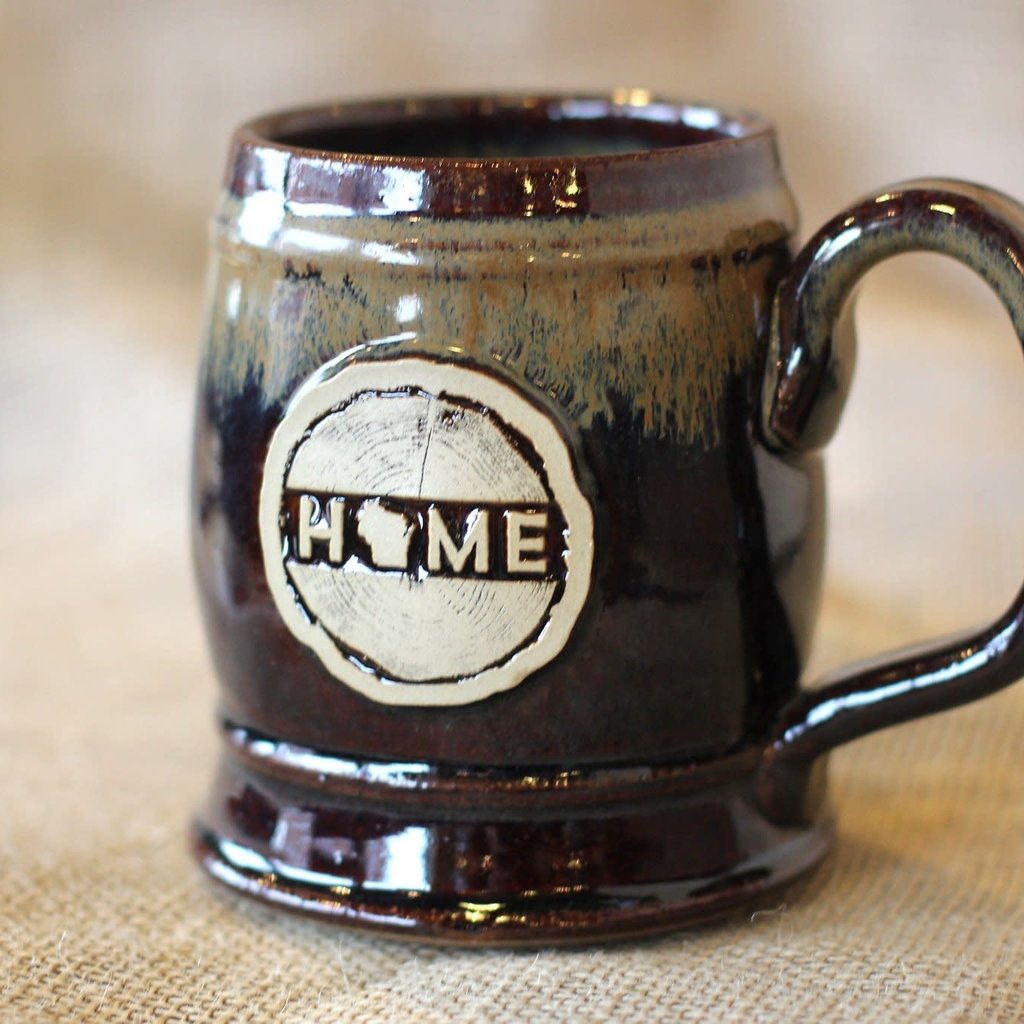 Volume One Stoneware - WI Home Barrel Mug - Root Beer Float
