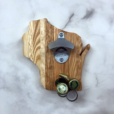 Endle Home Goods Wisconsin Shaped Magnetic Bottle Opener
