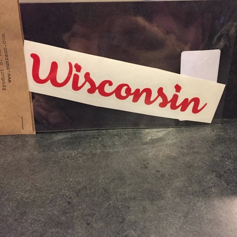 Sunra Company Vinyl Decal - Wisconsin Text