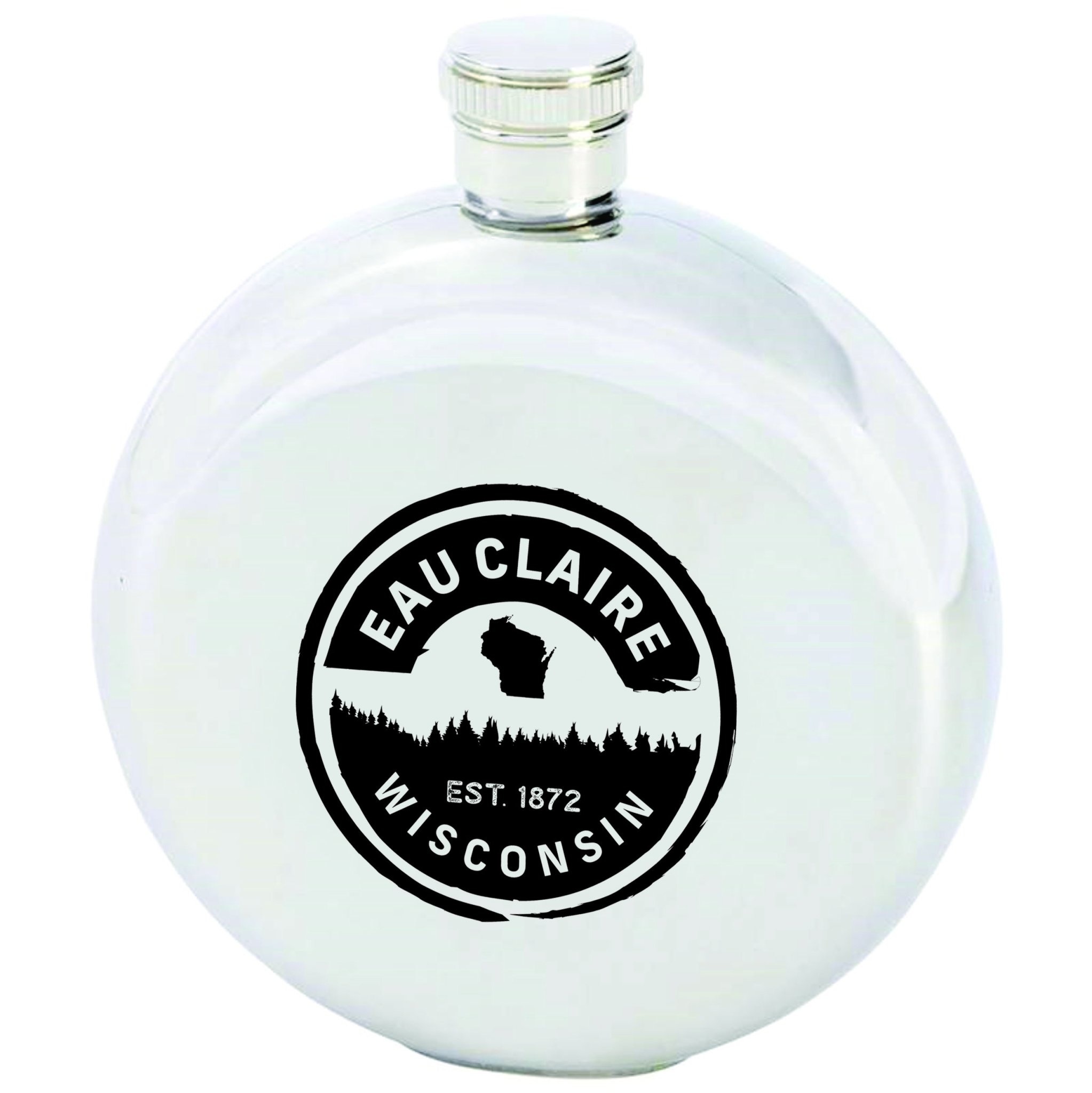 Volume One Round Eau Claire Flask 5 oz The Local Store