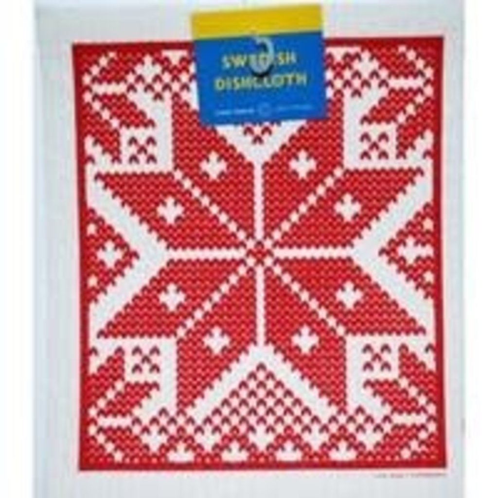 Volume One Swedish Dishcloth - Selbu - Red