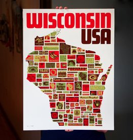 Aaron Draplin Wonderful Wisconsin USA - Draplin Print