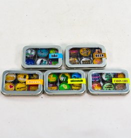 Kate Grenier Bottle Cap Magnet Set - Wisconsin