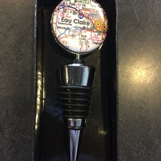 Volume One Bottle Stopper - Eau Claire Map