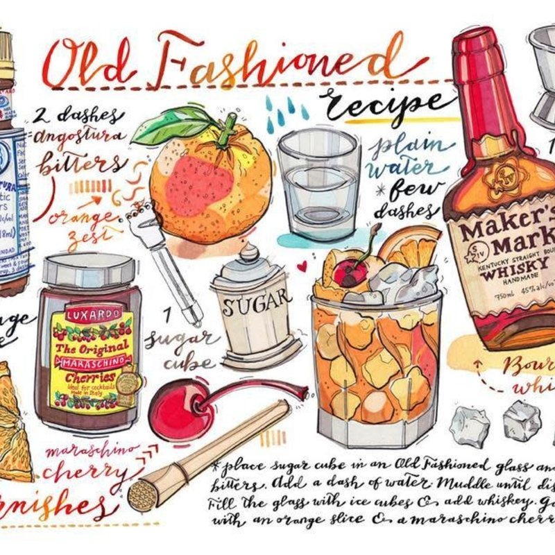 LouPaper Old Fashioned Print Horizontal (11X14)