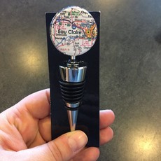 Volume One Bottle Stopper - Eau Claire Map