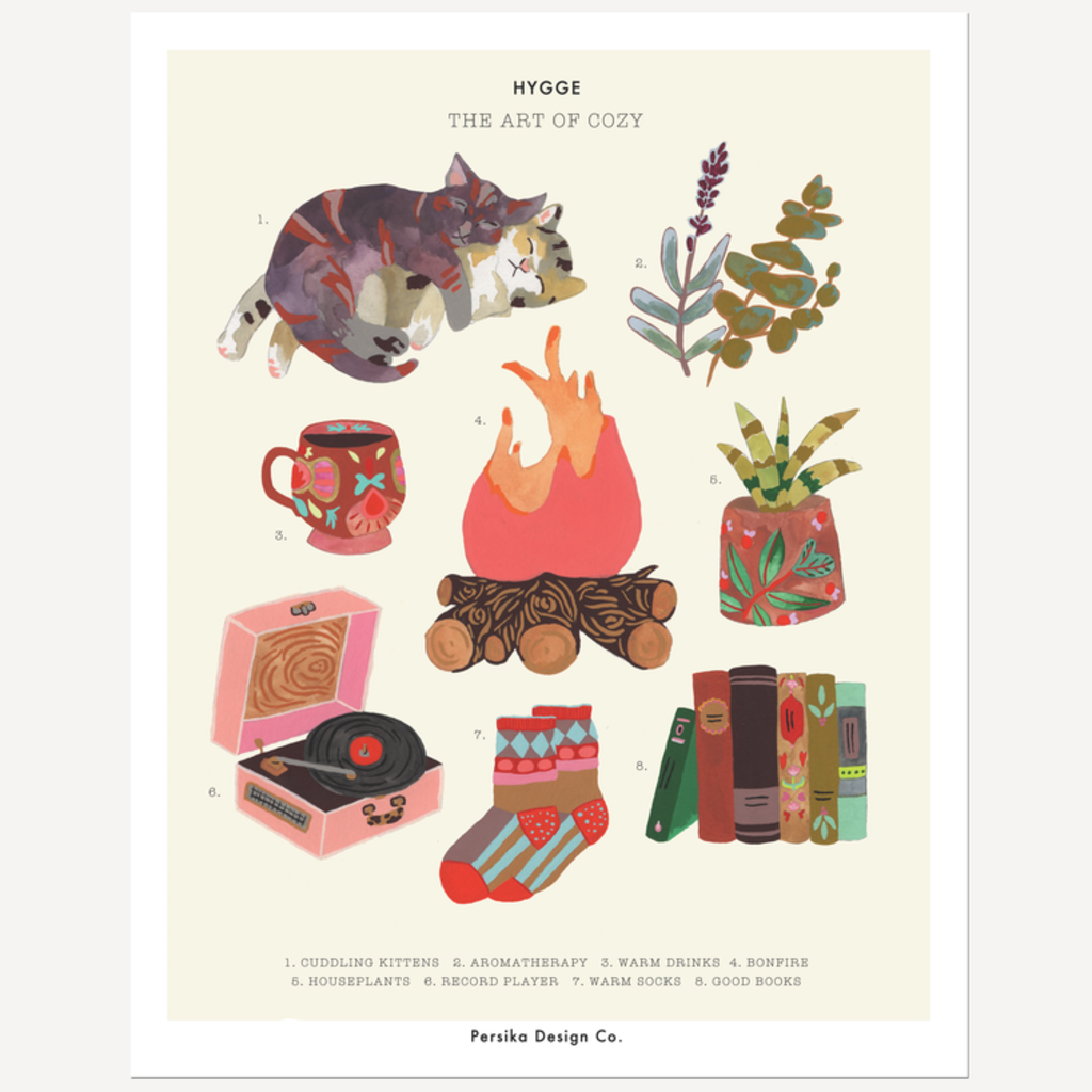 Persika Design Hygge - The Art of Cozy Print (11x14)