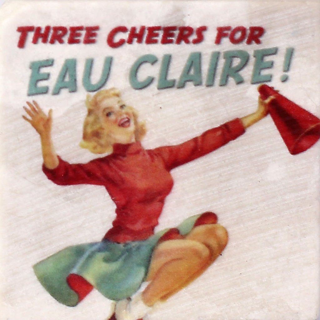 Volume One Marble Coaster - Three Cheers for Eau Claire