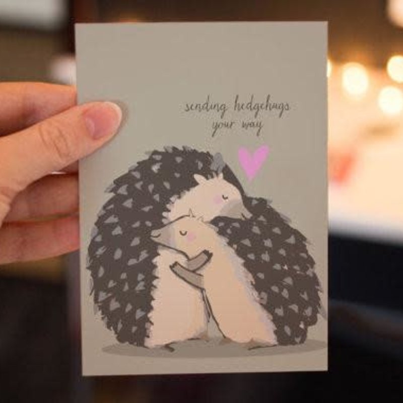 Lydia Tradewell Hedgehog Greeting Card