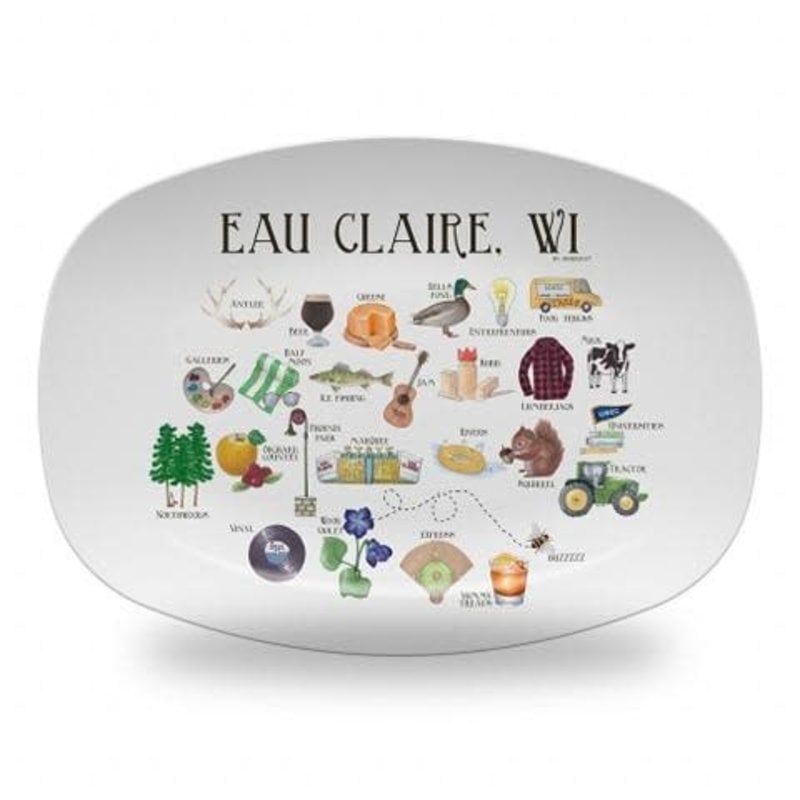dishique Platter - Eau Claire Alphabet