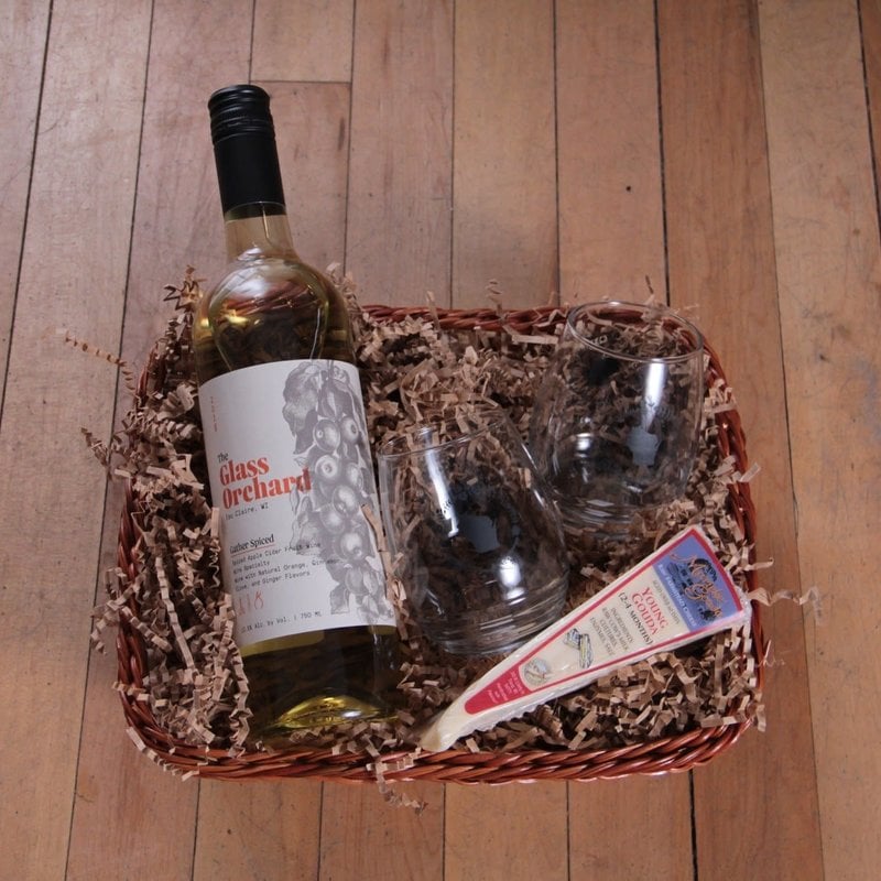 Volume One Gift Basket - Wine + Cheese
