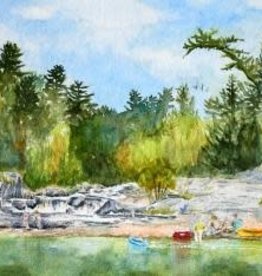 Amy Beidleman Big Falls Greeting Card