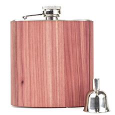 Woodchuck Wood Flask - Cedar (Large 6oz)