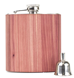 Woodchuck Wood Flask - Cedar (Large 6oz)