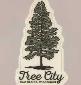 Volume One Die-Cut Sticker - Tree City Eau Claire, Wisconsin