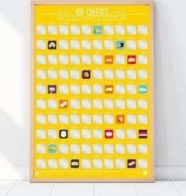 Volume One Bucket List Poster - 100 Cheeses