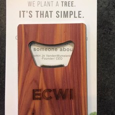 Woodchuck Wood Card Bottle Opener - ECWI