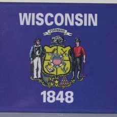 WI Flag Magnet