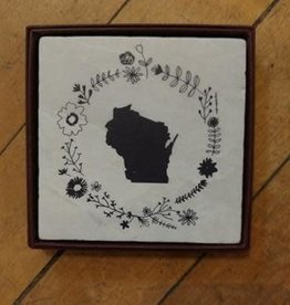 Volume One Marble Coaster - Wisconsin Flower