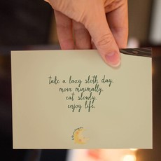 Lydia Tradewell Sloth Greeting Card