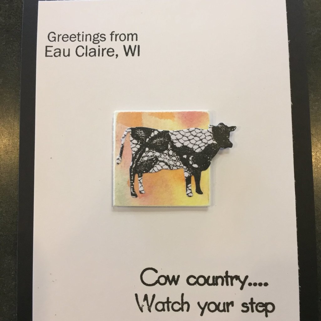 Cari Raynae Cow Greeting Card