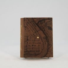 Tactile Craftworks Eau Claire Map Leather Journal