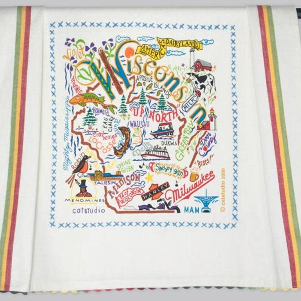 Volume One WI Embroidered Towel