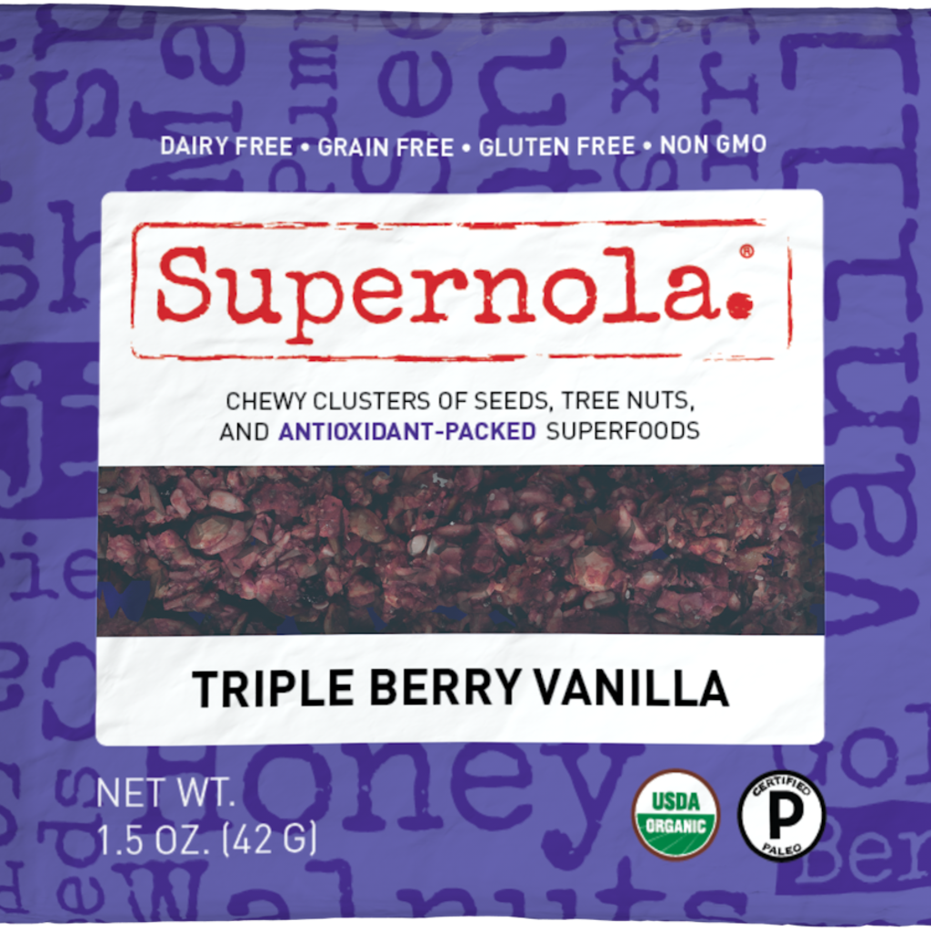 Gorilly Goods Organic Snacks Snack Mix - Supernola Triple Berry Vanilla