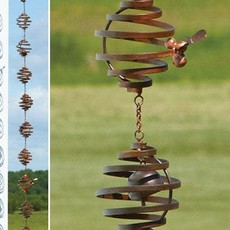 Ancient Graffiti Rain Chain - Bee Spiral