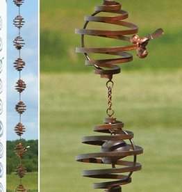 Ancient Graffiti Rain Chain - Bee Spiral