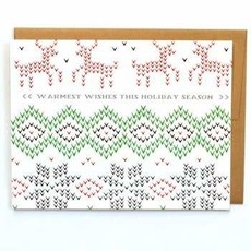 Cracked Designs Greeting Card - Chirstmas Sweater