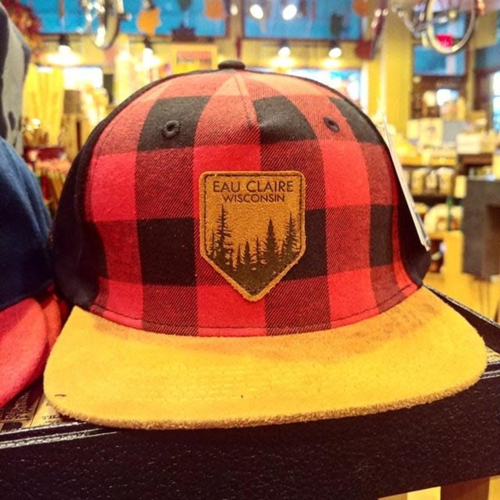 Volume One Flat Brim Hat-Eau Claire Plaid