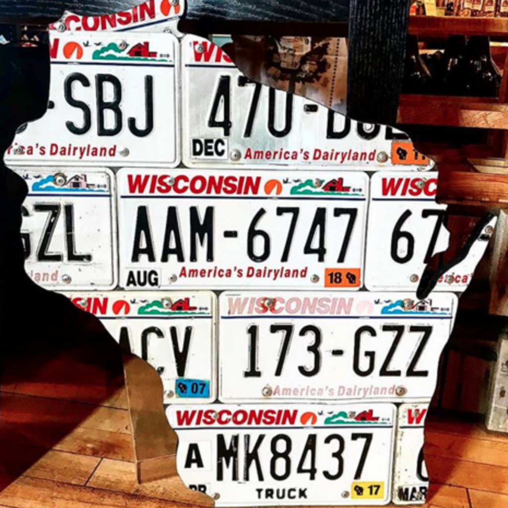 Chris Staack Wisconsin License Plate Sign - Large