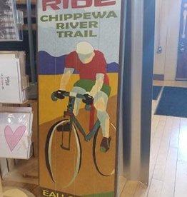 Volume One Wood Sign - Chippewa River Trail - Bike/Ride (14X36)